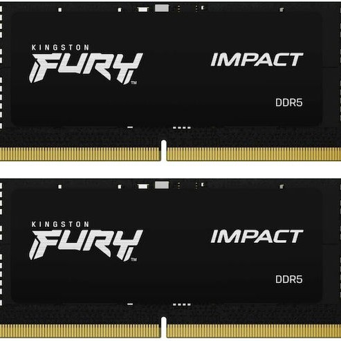 Kingston Fury Impact DDR5 32GB RAM με 2x16GB Modules και Ταχύτητα 6000 για Desktop