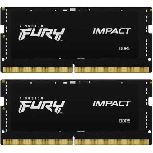 Kingston Fury Impact DDR5 32GB RAM με 2x16GB Modules και Ταχύτητα 6000 για Desktop