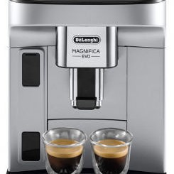 De'Longhi Magnifica Evo Αυτόματη Μηχανή Espresso 1450W Πίεσης 15bar για Cappuccino με Μύλο Άλεσης Ασημί