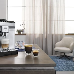De'Longhi Magnifica Evo Αυτόματη Μηχανή Espresso 1450W Πίεσης 15bar για Cappuccino με Μύλο Άλεσης Ασημί