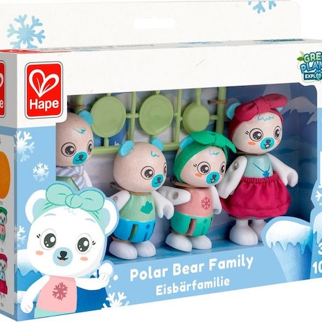 Hape Παιχνίδι Μινιατούρα Polar Bear Family