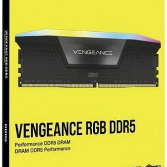 Corsair Vengeance RGB DDR5 64GB RAM με 2x32GB Modules και Ταχύτητα 6000 για Desktop