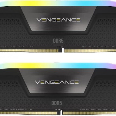 Corsair Vengeance RGB DDR5 64GB RAM με 2x32GB Modules και Ταχύτητα 6000 για Desktop