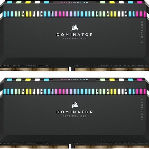 Corsair Dominator Platinum RGB DDR5 64GB RAM με 2x32GB Modules και Ταχύτητα 6800 για Desktop