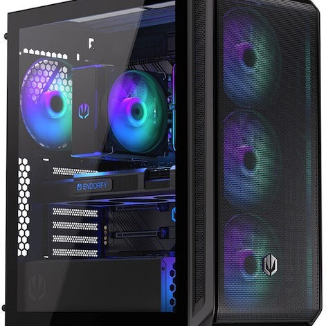 Endorfy Arx 500 ARGB Gaming Midi Tower Κουτί Υπολογιστή Μαύρο