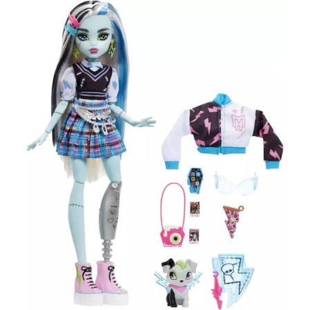 Mattel Watzie Frankie Stein Κούκλα Monster High για 4+ Ετών 25εκ.