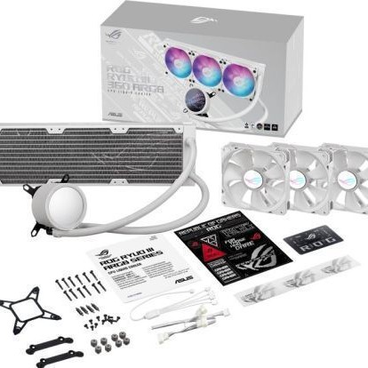 Asus ROG Ryuo III 360 ARGB Υδρόψυξη Επεξεργαστή Τριπλού Ανεμιστήρα 120mm για Socket AM4/AM5/1700/1200/115x Λευκή