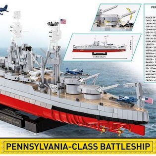 Cobi Τουβλάκια Pennsylvania - Class Battleship (2in1) - Executive Edition για 10+ Ετών 2088τμχ