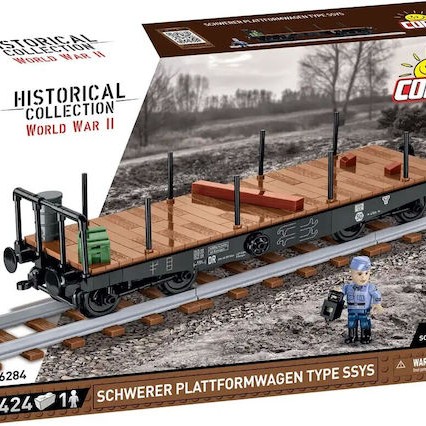 Cobi Τουβλάκια Historical Collection Wwii Schwerer Plattformwagen Type Ssys για 7+ Ετών 424τμχ