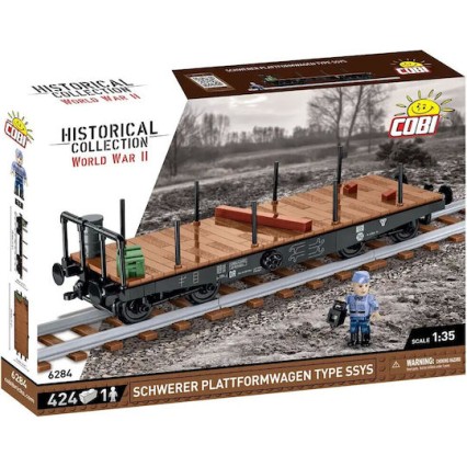 Cobi Τουβλάκια Historical Collection Wwii Schwerer Plattformwagen Type Ssys για 7+ Ετών 424τμχ