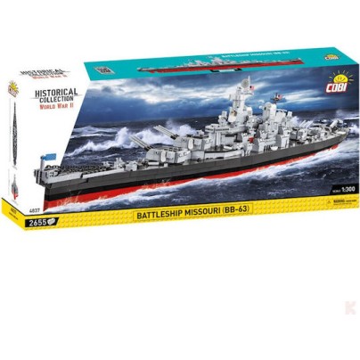 Cobi Τουβλάκια Historical Collection WWII Battleship Missouri BB-63 για 9+ Ετών 2655τμχ