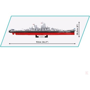 Cobi Τουβλάκια Historical Collection WWII Battleship Missouri BB-63 για 9+ Ετών 2655τμχ