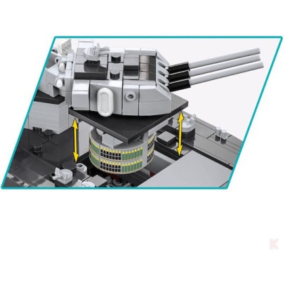 Cobi Τουβλάκια Historical Collection WWII Battleship Missouri BB-63 για 9+ Ετών 2655τμχ