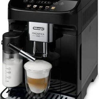De'Longhi Magnifica Evo Αυτόματη Μηχανή Espresso 1450W Πίεσης 15bar για Cappuccino με Μύλο Άλεσης Μαύρη