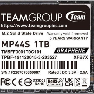 TeamGroup MP44S SSD 1TB M.2 NVMe PCI Express 4.0