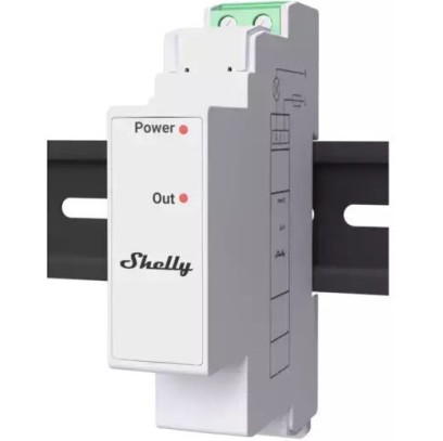 Shelly Pro 3EM Switch Add-On Ρελέ Ράγας Ισχύος 2A με Τάση 3.3V