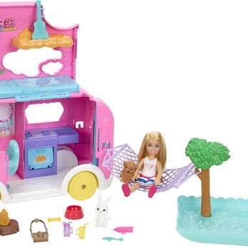 Barbie Camper Σετ Κούκλας Chelsea για 3+ Ετών