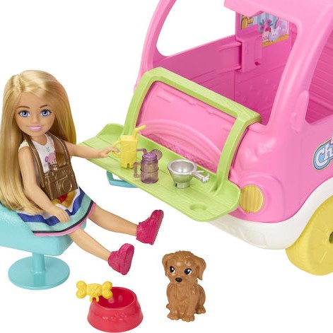Barbie Camper Σετ Κούκλας Chelsea για 3+ Ετών