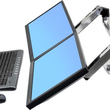 Ergotron LX Βάση Γραφείου για 2 Οθόνες έως 27