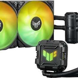 Asus TUF Gaming LC 240 II Υδρόψυξη Επεξεργαστή Διπλού Ανεμιστήρα 120mm για Socket AM4/AM5/1200/115x με ARGB Φωτισμό