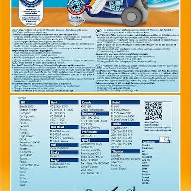 Swirl EIO 80 Plus Σακούλες Σκούπας 4τμχ Συμβατή με Σκούπα Universal