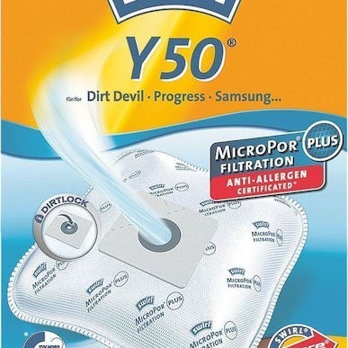 Swirl Y50 Σακούλες Σκούπας 4τμχ Συμβατή με Σκούπα Samsung / Dirt Devil