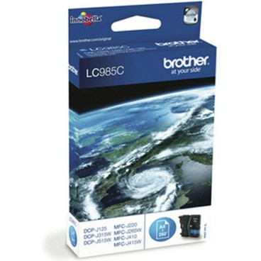 Brother LC985 Γνήσιο Μελάνι Εκτυπωτή InkJet Κυανό (LC-985C)