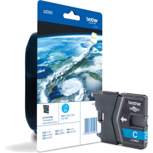 Brother LC985 Γνήσιο Μελάνι Εκτυπωτή InkJet Κυανό (LC-985C)