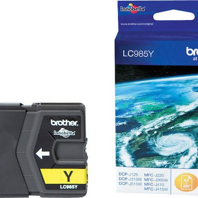 Brother LC985 Γνήσιο Μελάνι Εκτυπωτή InkJet Κίτρινο (LC-985Y)