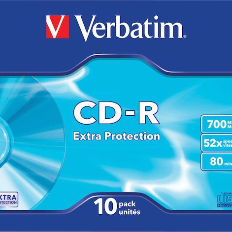 Verbatim Εγγράψιμα CD-R 52x 700MB 10τμχ