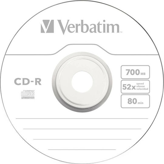 Verbatim Εγγράψιμα CD-R 52x 700MB 10τμχ