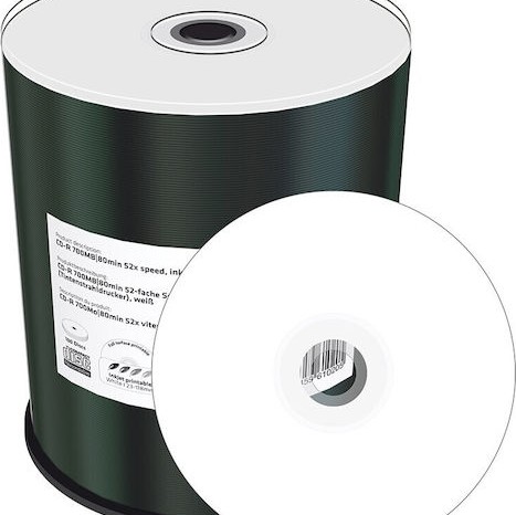 MediaRange Εγγράψιμα CD-R 52x Printable 700MB Cake Box 100τμχ