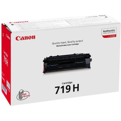 Canon 719 H Γνήσιο Toner Laser Εκτυπωτή Μαύρο High Capacity 22000 Σελίδων 3480B002