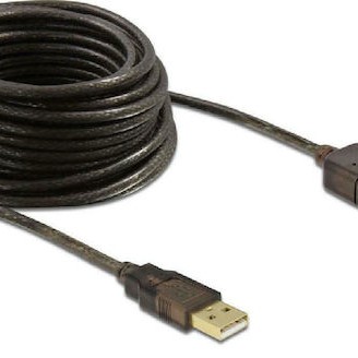 DeLock USB 2.0 Cable USB-A male - USB-A female Μαύρο 5m (82308)