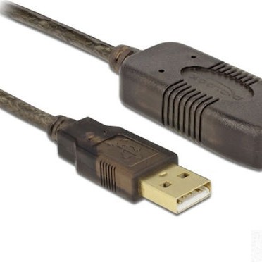 DeLock USB 2.0 Cable USB-A male - USB-A female Μαύρο 5m (82308)