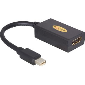 DeLock Μετατροπέας mini DisplayPort male σε HDMI female (65099)