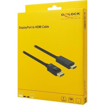 DeLock DisplayPort Cable DisplayPort male - HDMI male 3m (82435)