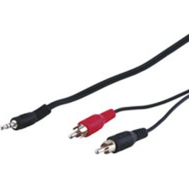 Goobay Καλώδιο 3.5mm male - RCA male Μαύρο 1.5m (50018)