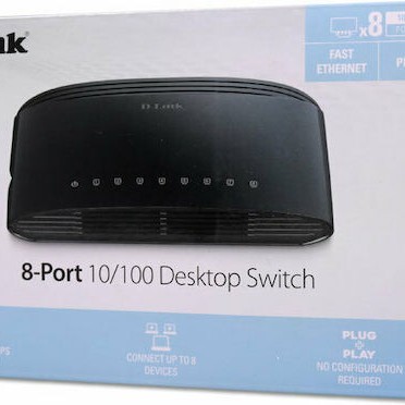 D-Link DES-1008D Unmanaged L2 Switch με 8 Θύρες Ethernet