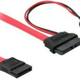 DeLock 13-Pin SATA III - 7-Pin SATA III Cable 50cm Κόκκινο (84418)