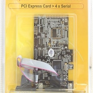 DeLock Κάρτα PCIe σε 4 θύρες RS232 DB9 Serial
