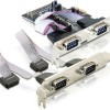 DeLock Κάρτα PCIe σε 4 θύρες RS232 DB9 Serial