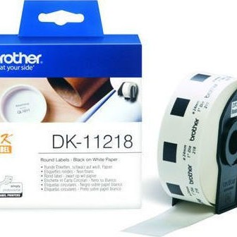 Brother 1000 Αυτοκόλλητες Ετικέτες σε Ρολό για Εκτυπωτή Ετικετών 24x24mm