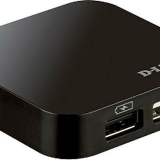 D-Link DUB-H4 USB 2.0 Hub 4 Θυρών με σύνδεση USB-A και Εξωτερική Παροχή Ρεύματος