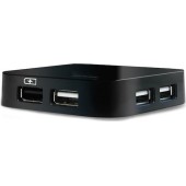 D-Link DUB-H4 USB 2.0 Hub 4 Θυρών με σύνδεση USB-A και Εξωτερική Παροχή Ρεύματος