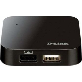 D-Link DUB-H4 USB 2.0 Hub 4 Θυρών με σύνδεση USB-A και Εξωτερική Παροχή Ρεύματος