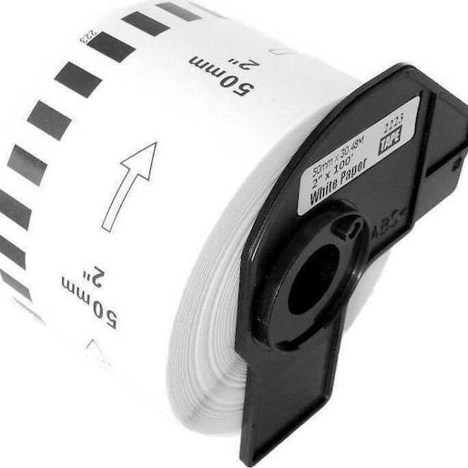 Brother DK22223 Ταινία Ετικετογράφου 30.5m x 50mm σε Λευκό Χρώμα