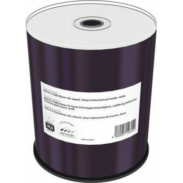 MediaRange Εγγράψιμα DVD+R 16x Printable 4.7GB Cake Box 100τμχ