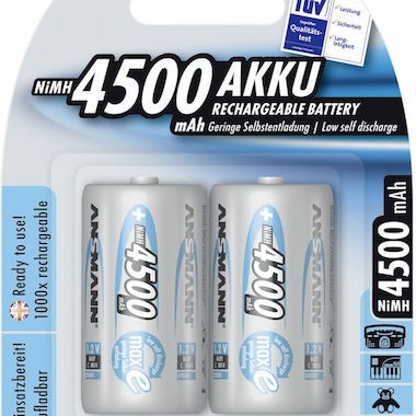 Ansmann Επαναφορτιζόμενες Μπαταρίες C Ni-MH 4500mAh 1.2V 2τμχ