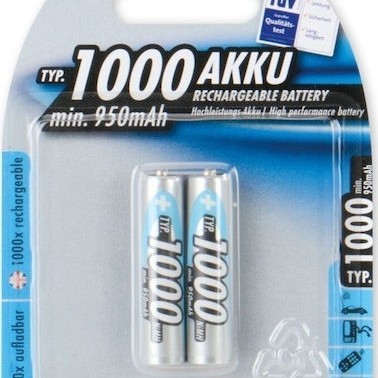 Ansmann Επαναφορτιζόμενες Μπαταρίες AAA Ni-MH 1000mAh 1.2V 2τμχ
